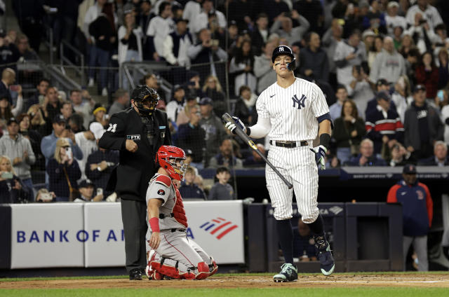 Boston Red Sox starting pitcher Kaleb Ort waitss as New York Yankees' Aaron  Judge runs the bases after hitting a home run during the sixth inning of a  baseball game Saturday, July