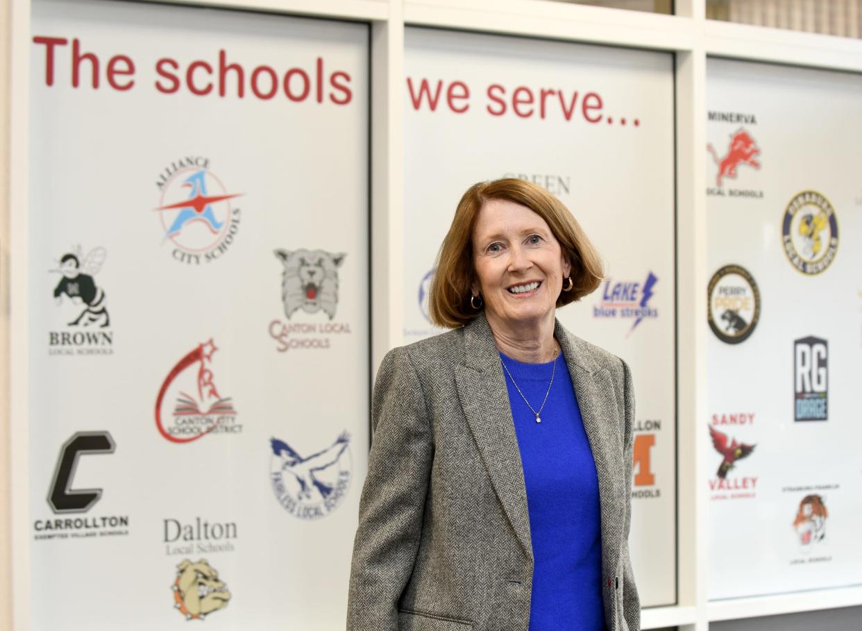 Polly Doyle is a lifelong educator who served as an English teacher and principal at Louisville High School. She now works through the Stark County Educational Service Center.