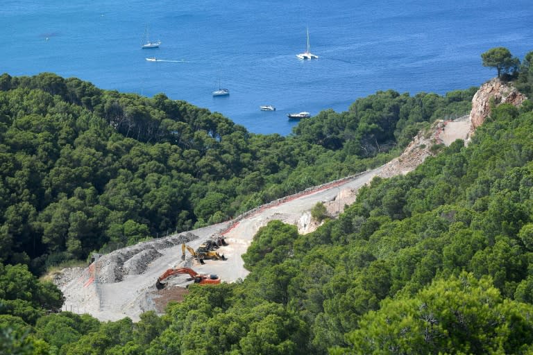 The picturesque coastline near the village of Pals where the mayor is poised to give the green light for the construction of 1,000 homes in a centuries-old pine forest