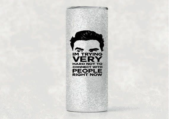 "Trying Very Hard Not to Connect With People" Travel Mug
