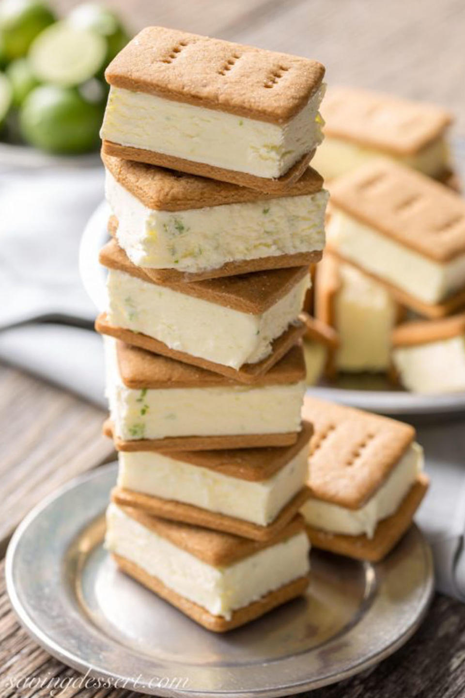 Key Lime Pie Ice Cream Sandwiches