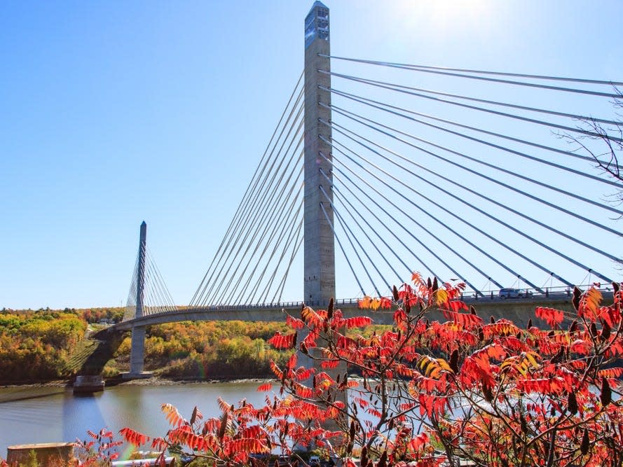 Penobscot Narrows Bridge in Prospect, Maine