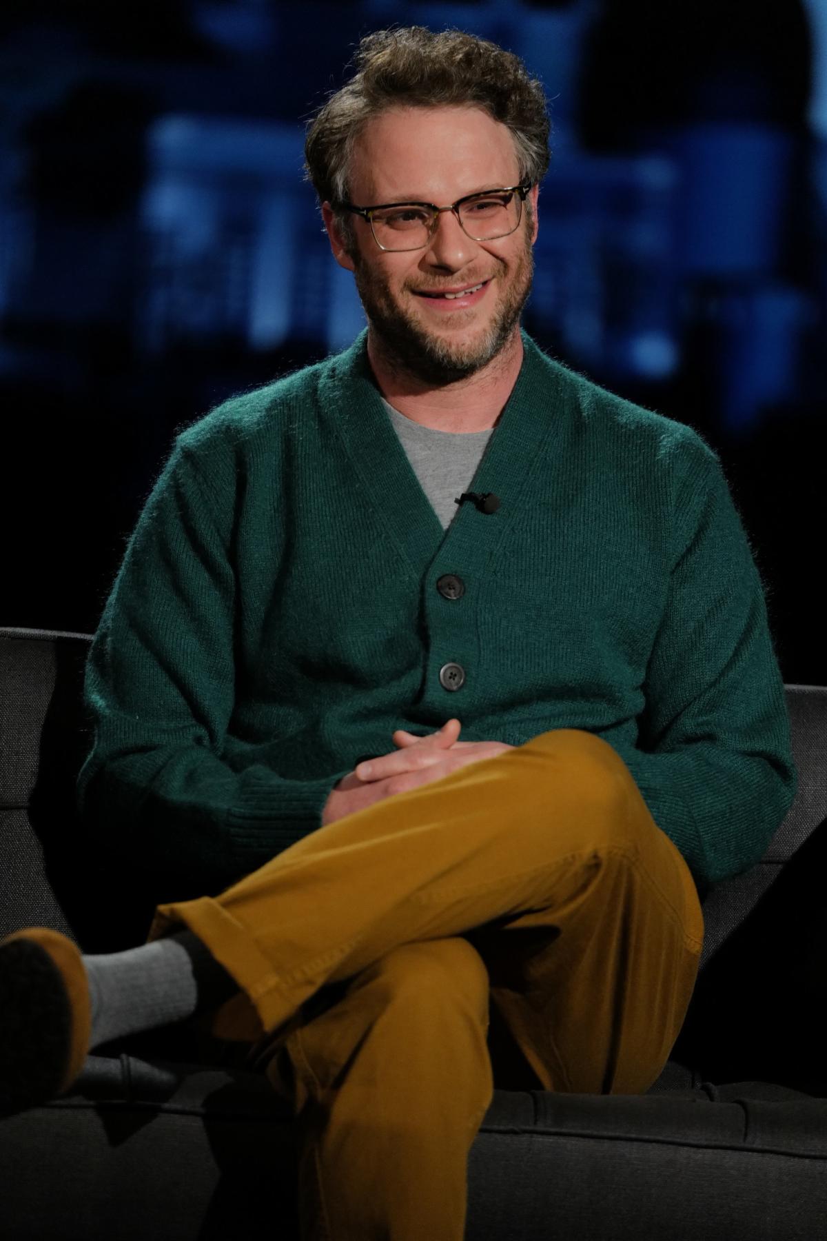 Let Us Now Admire Seth Rogen’s Next-Level Cardigan Collection