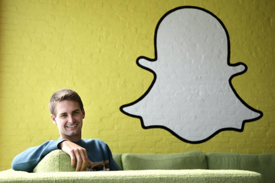 Evan Spiegel Snapchat logo