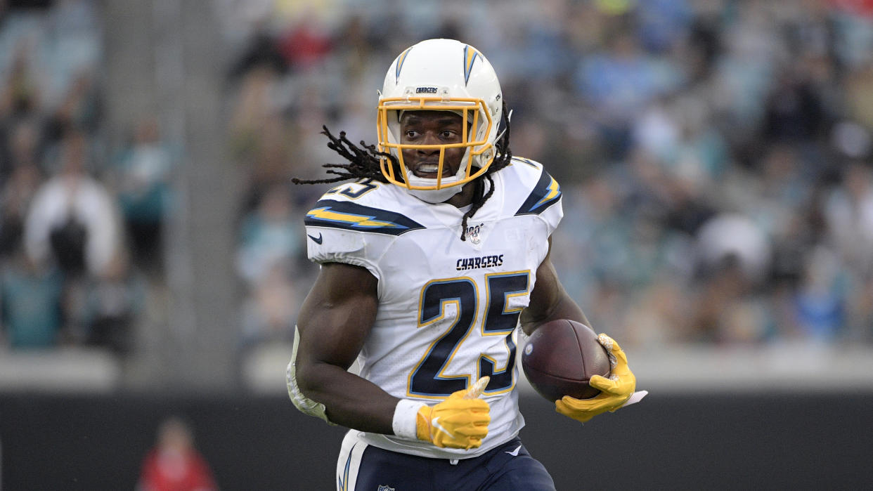 Melvin Gordon is joining the Broncos. (AP Photo/Phelan M. Ebenhack)