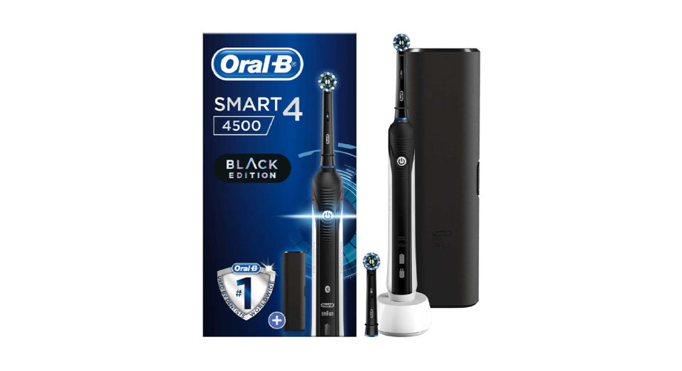 Oral B Electric Toothbrush Smart 4500 Black with Travel Case