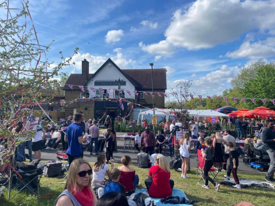 Your Local Guardian: The Clockhouse Kings Coronation party, organised by Barry, attracted round 400 people Credit: Barry Killick