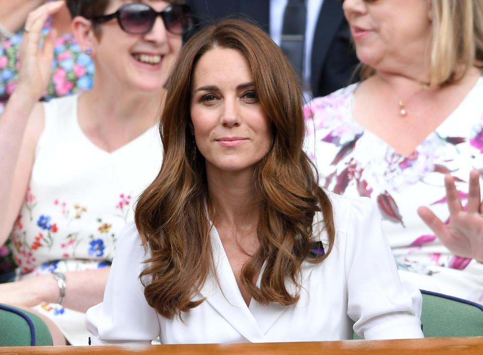Kate Middleton used Clarins' Lip Perfector at this year's Wimbledon. (Photo: Getty Images)
