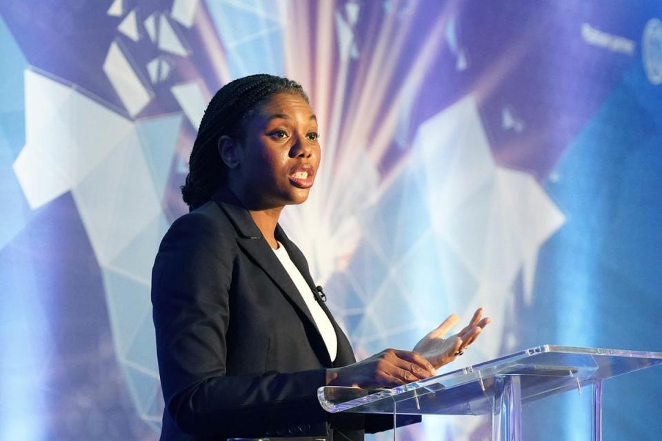 Kemi Badenoch said British companies should ditch political activism and focus on delivering goods and services (PA)