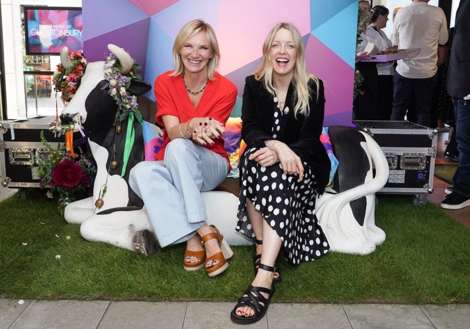Lauren Laverne revealed she was once mistaken in a toilet for friend and fellow broadcaster Jo Whiley (left) (PA)