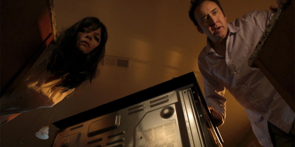 Selma Blair and Nic Cage take on their kids (Momentum Pictures).