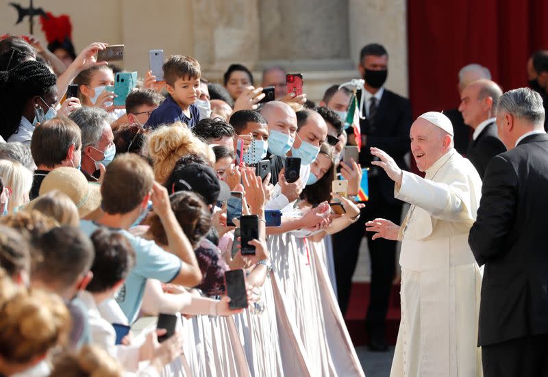 Pope Francis holds weekly audience