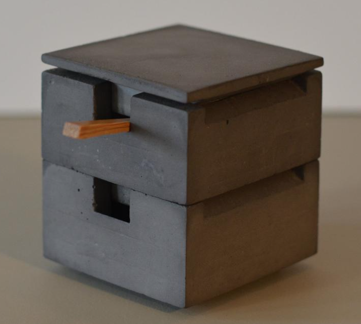 betonbrutstudio Stacking Concrete Salt Cellar & Spice Box