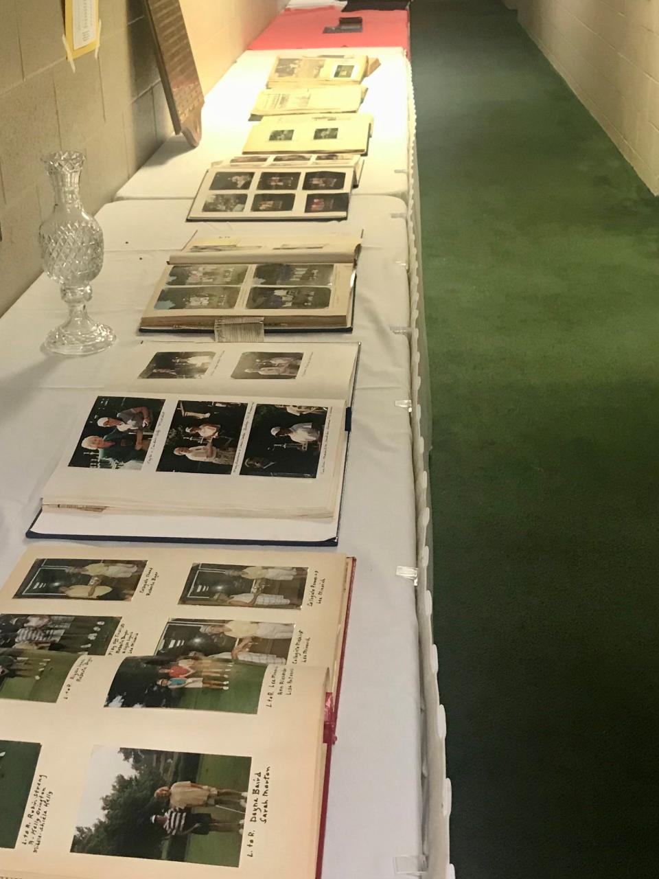 Scrapbooks chronicling the history of the Ohio Junior Girls Championship held annually at the Marion Country Club are on display at this year's event that wrapped up Tuesday.