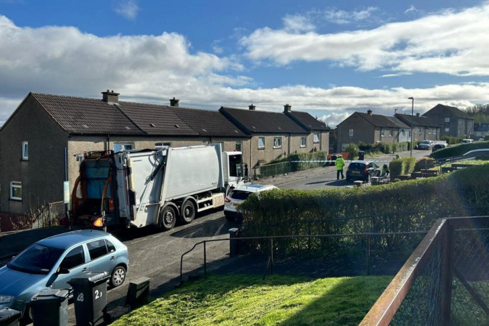 Greenock Telegraph: Clynder Road sealed off after crash involving pedestrian and a vehicle.