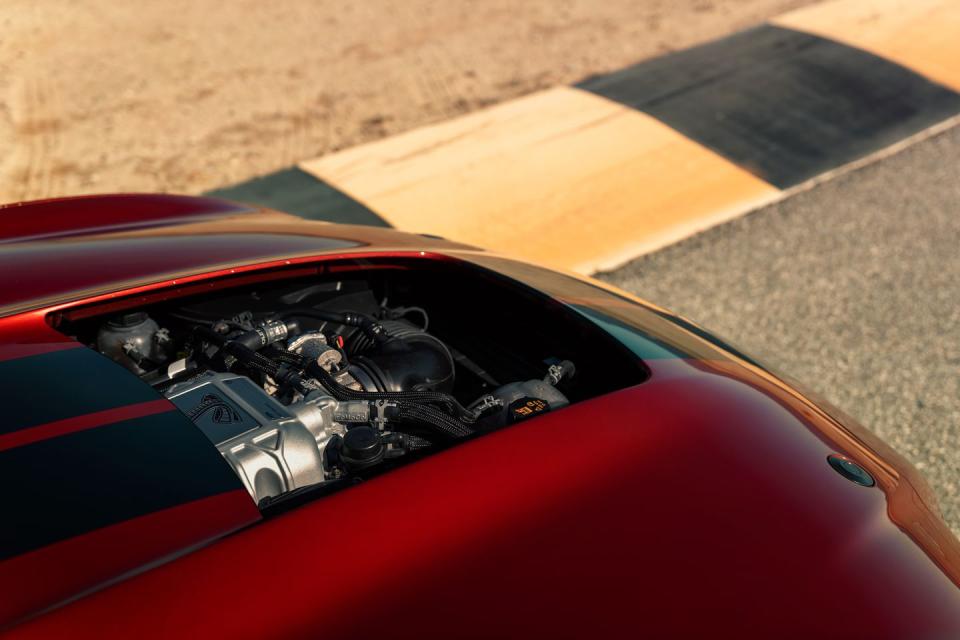 <p>It promises 700-plus horsepower from a supercharged 5.2-liter V-8, but there's no manual transmission.</p>