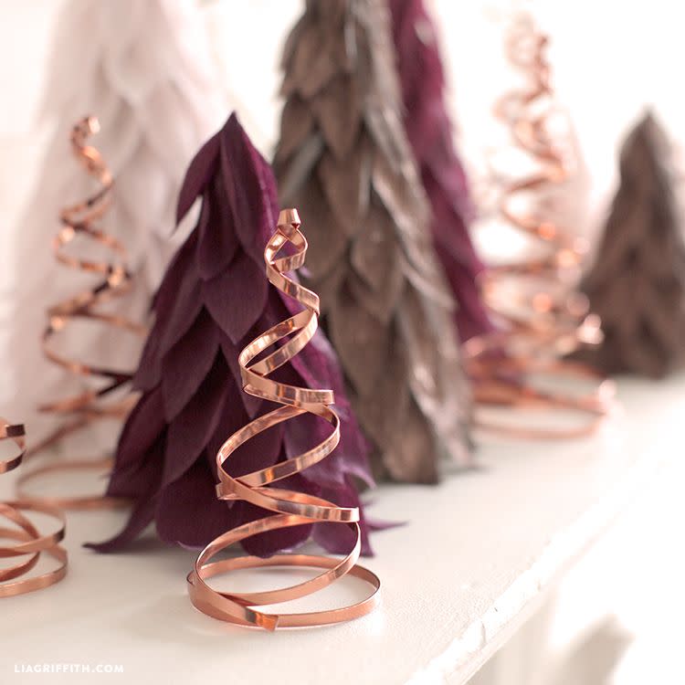 20) Copper Christmas Trees