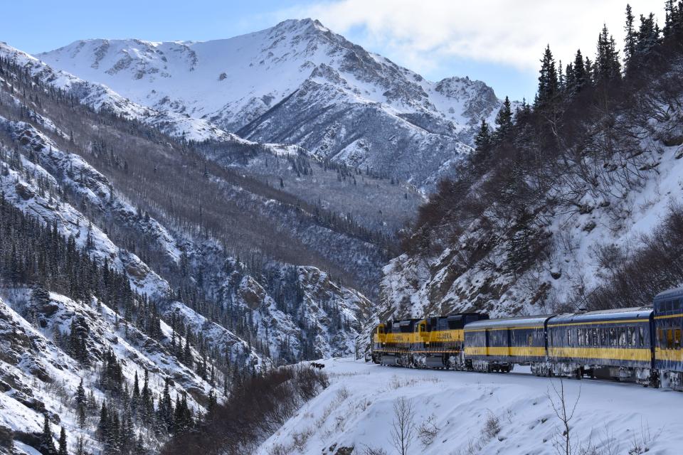 Alaska Railroad's Aurora Winter Train.