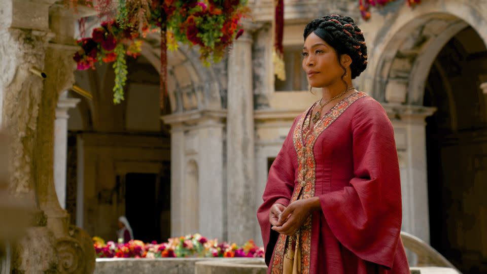 Angela Bassett co-stars as the princess' stepmother in "Damsel." - John Wilson/Netflix