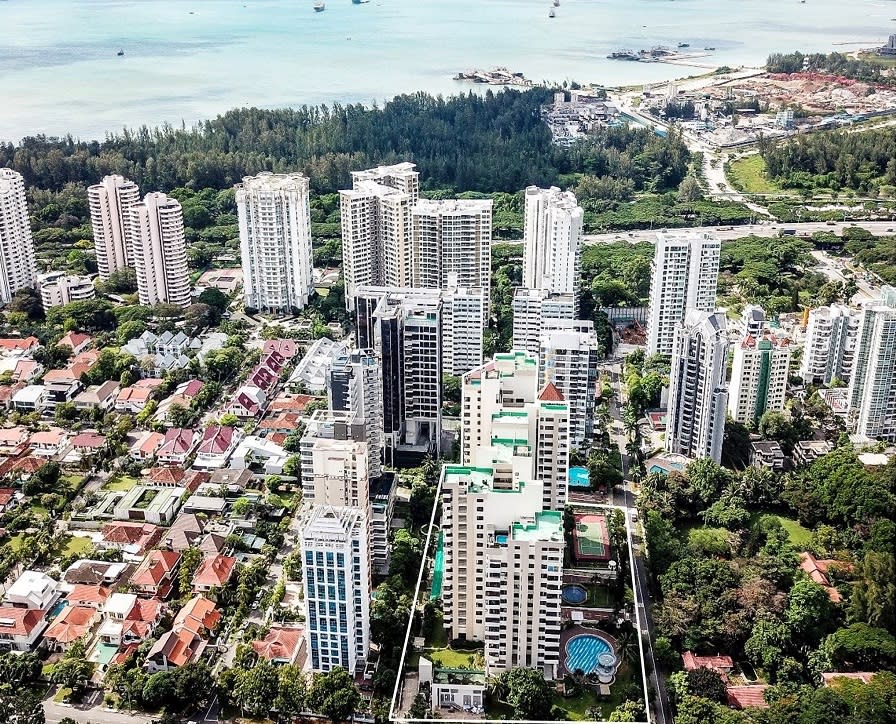 Aerial view of Katong Park Towers