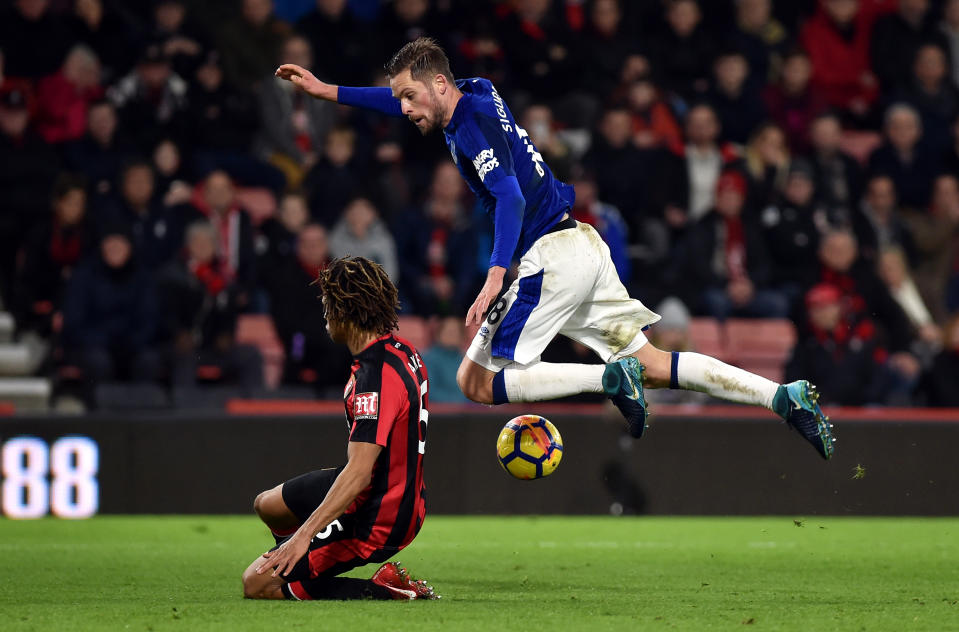 Nathan Aké makes a superb last ditch block on Gylfi Sigurðsson that helped the game swing back in our favour.