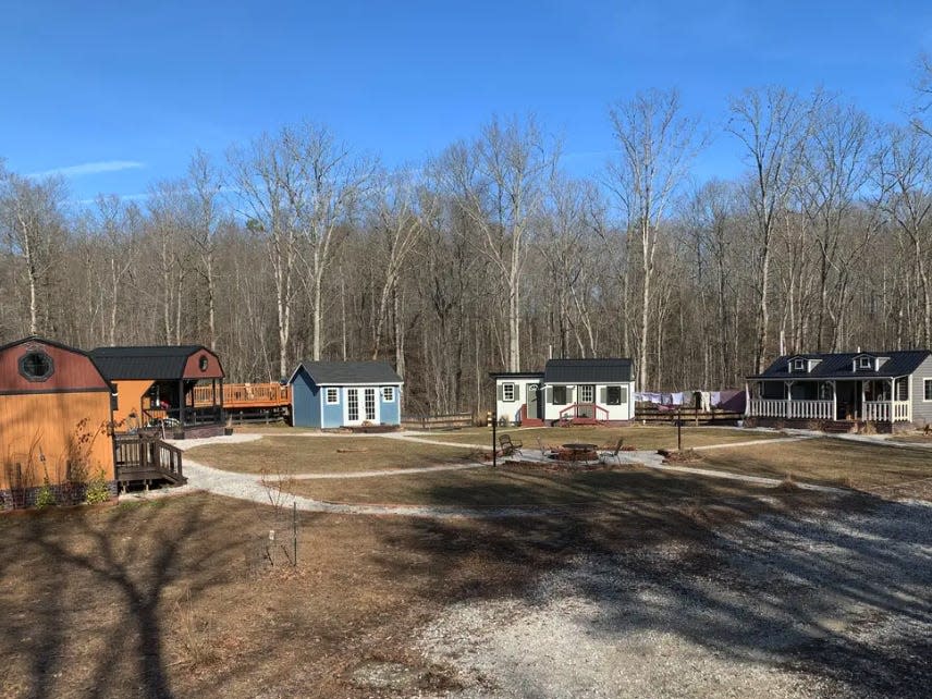 a row of tiny houses in kentucky