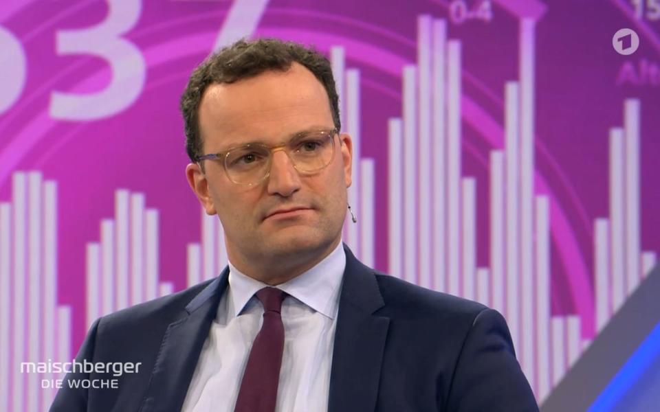 Jens Spahn zu Gast bei "Sandra Maischberger - Die Woche". (Bild: ARD)