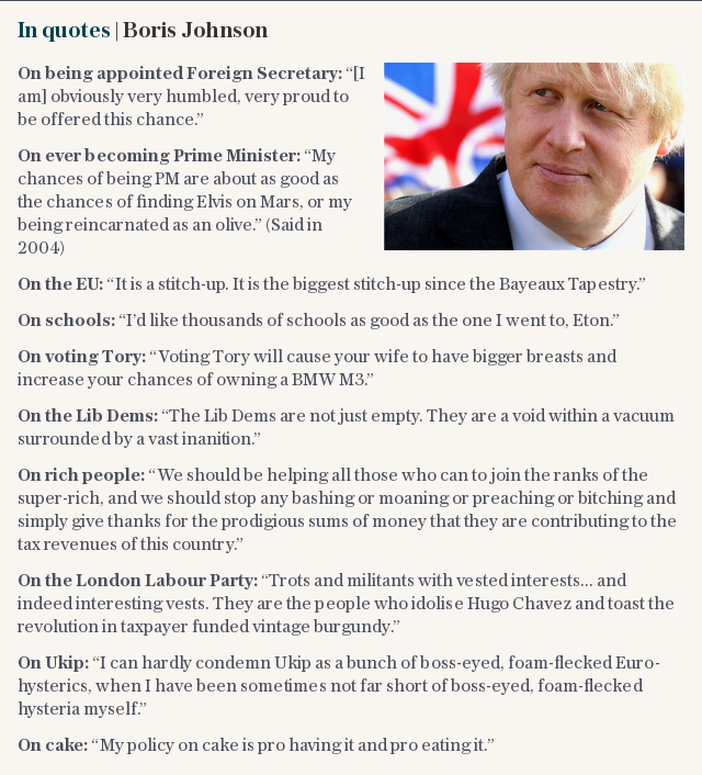 In quotes | Boris Johnson