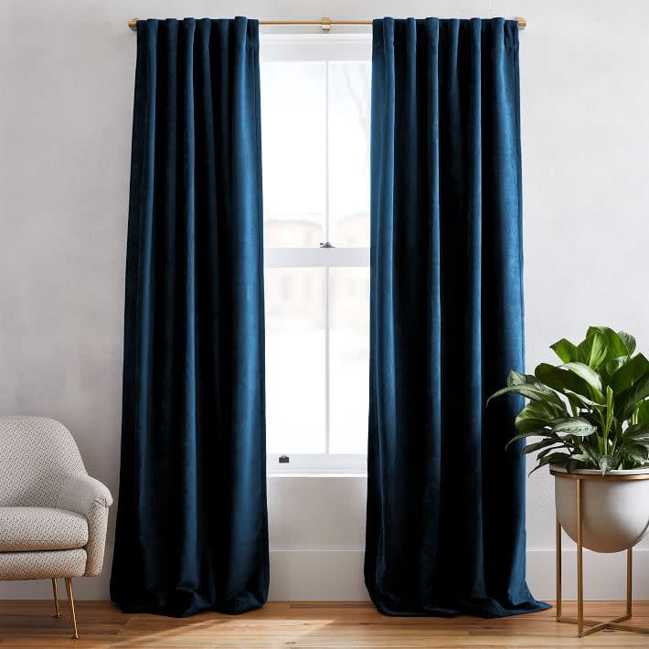 <p>West Elm seamlessly blends style and function in each of their curtain styles. This velvet set, for example, has a subtle sheen and super-soft feel, while still effectively blocking out light and cold air. You even have the option to leave curtains unlined or add a blackout lining for added customization. </p><p><a class="link " href="https://go.redirectingat.com?id=74968X1596630&url=https%3A%2F%2Fwww.westelm.com%2Fproducts%2Ftextured-upholstery-velvet-curtain-regal-blue-t4353%2F&sref=https%3A%2F%2Fwww.goodhousekeeping.com%2Fhome-products%2Fg34524563%2Fbest-places-to-buy-curtains%2F" rel="nofollow noopener" target="_blank" data-ylk="slk:SHOP NOW;elm:context_link;itc:0;sec:content-canvas">SHOP NOW</a><br></p>