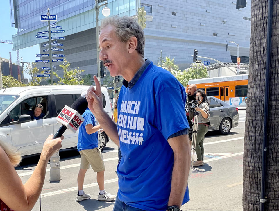 Los Angeles City Attorney Mike Feuer has been working on school safety issues since the Parkland shooting. (Linda Jacobson)