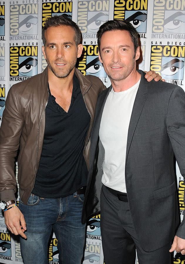 Hugh and Ryan are ready for some birthday celebrations. Source: Getty