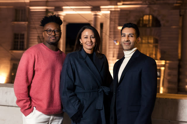 Daniel Peters, founder of the (Fashion) Minority Report, Caroline Rush, chief executive of the British Fashion Council, and Jamie Gill, founder of the Outsiders Perspective