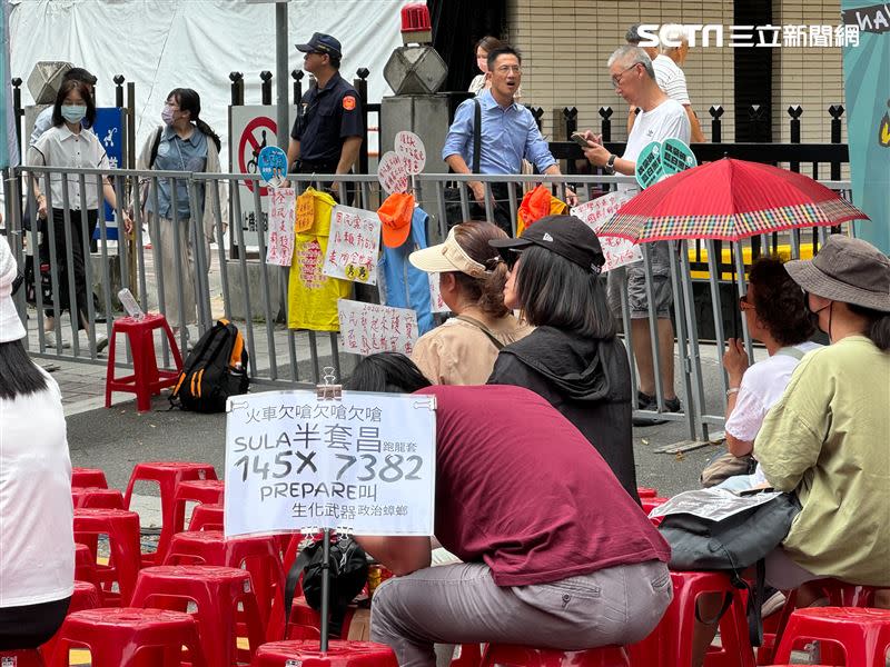 19日青鳥行動到場民眾。(圖/記者陳怡潔攝影)