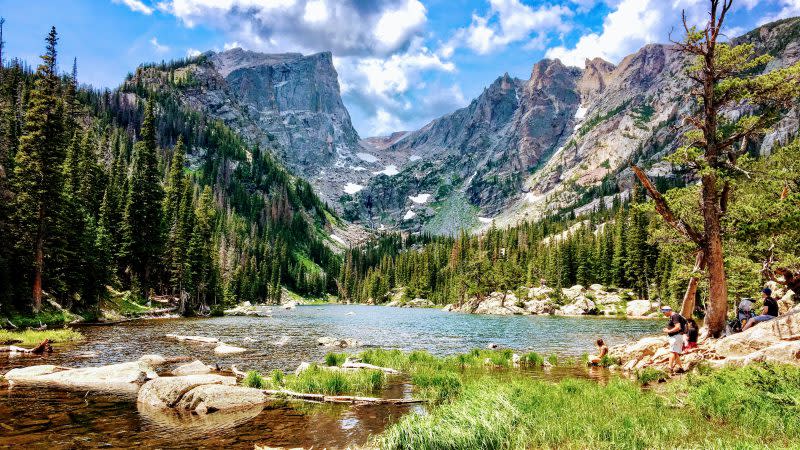 Dream Lake in Colorado’s Rocky Mountain National Park in summer. (Grant Chesin/Getty)