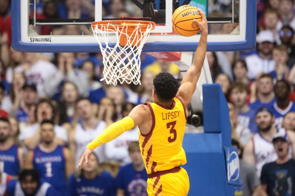 Tamin Lipsey and the Cyclones will play host to Texas on Tuesday night at Hilton Coliseum.