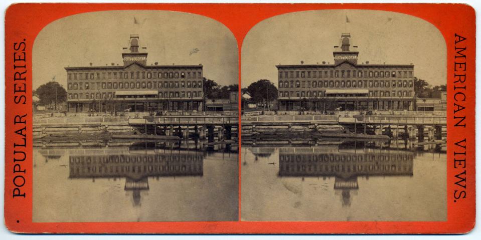 An 1880 stereograph of the National Hotel in Jacksonville, which was growing into a popular tourist destination. In his book, "Calling Yankees to Florida," John T. Foster Jr. writes that by 1876, the city had six hotels: the St. James, the St. Johns, the Windsor, the Carleton, Nichols House and  the Grand National.