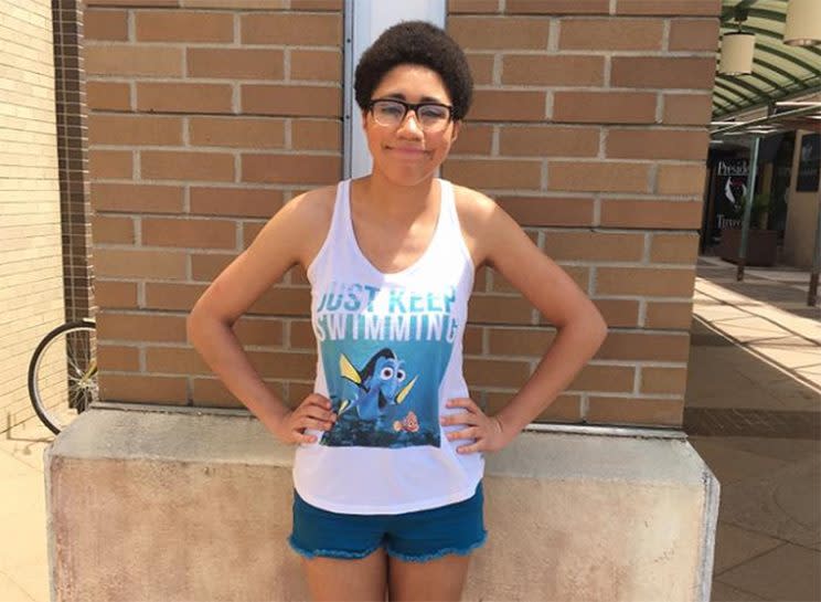 Hannah Pewee was recently kicked out of a mall in Michigan for wearing shorts and a tank top