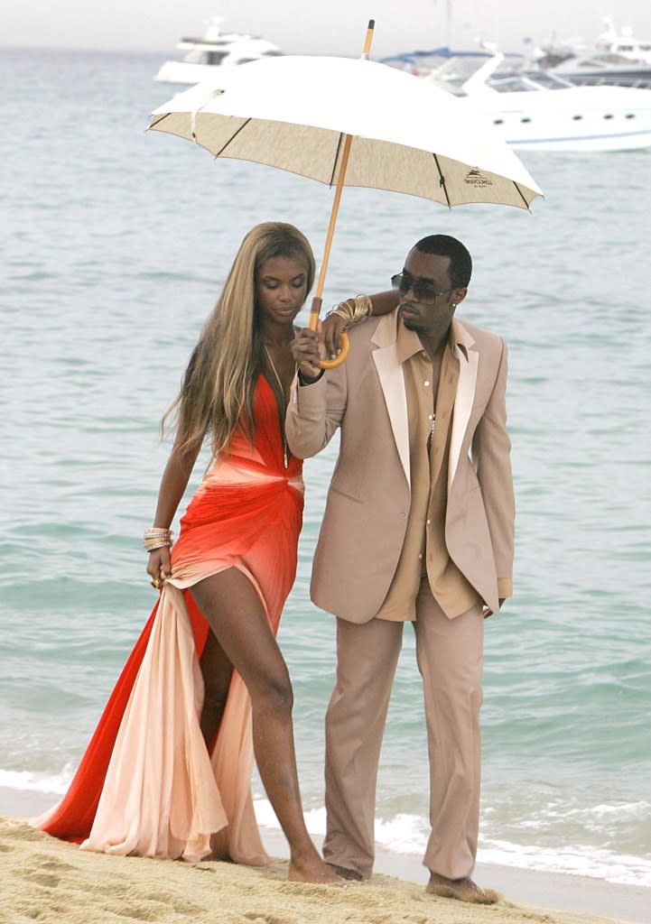 Diddy filmed a perfume commercial for Estée Lauder in Saint-Tropez. ©2006 RAMEY PHOTO 310-828-3445