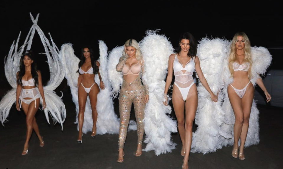 <p>Kendall Jenner surprised no one as she stepped out in her Victoria’s Secret wings – along with sisters Kourtney, Kim, Kylie and Khloe. <i>[Photo: Instagram]</i> </p>