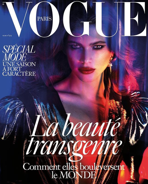 <p>Die Märzausgabe 2017 der französischen Vogue war ein Meilenstein für das Magazin: Als erstes Transgender-Model wurde die Brasilianerin Valentina Sampaio so prominent in Szene gesetzt, dass die Vogue sogar zwei verschiedene Cover mit dem Model produzierte. (Bild: Vogue France) </p>