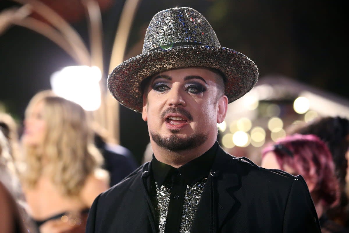 Boy George has claimed that British Airways left passengers waiting in first class while the fashion designer’s car came to pick her up directly from the aircraft (Getty Images)