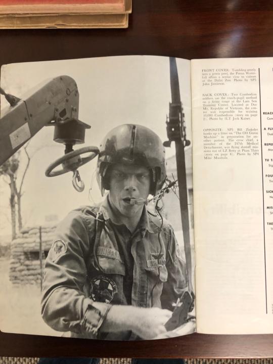 Dust Off Crew Chief Bill Zinkeler  saved George Paine II's life in Vietnam.