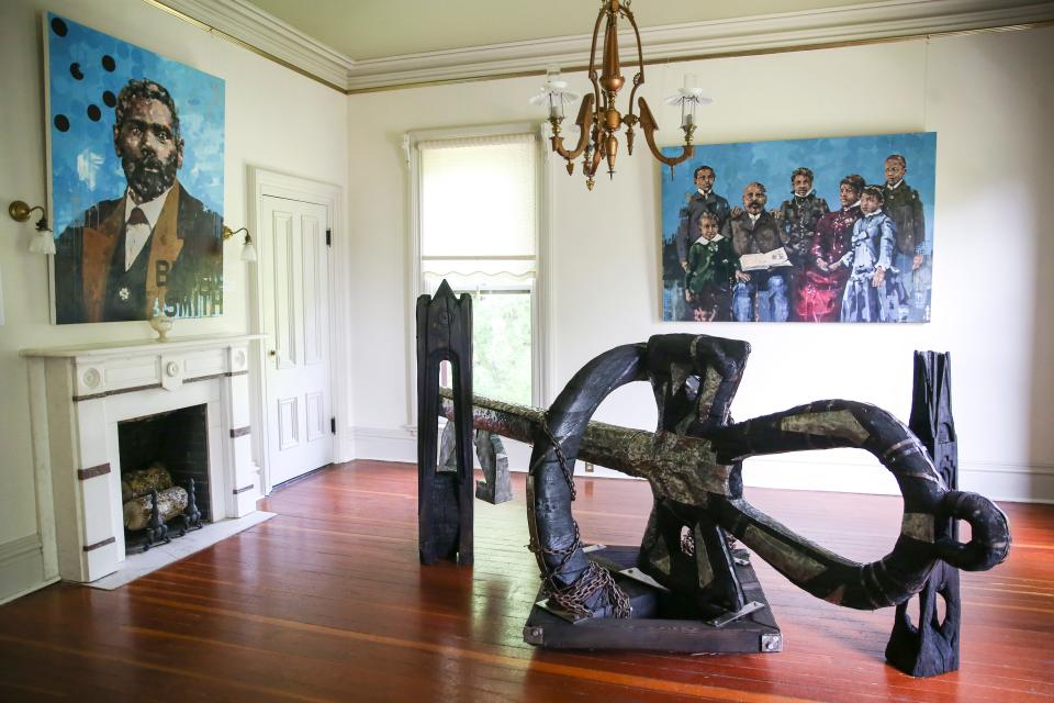 The Bush House Museum's Waldo Bogle Gallery will officially open on Juneteenth and will feature portraits of Black Oregon pioneers on Wednesday, June 14, 2023 in Salem, Ore.