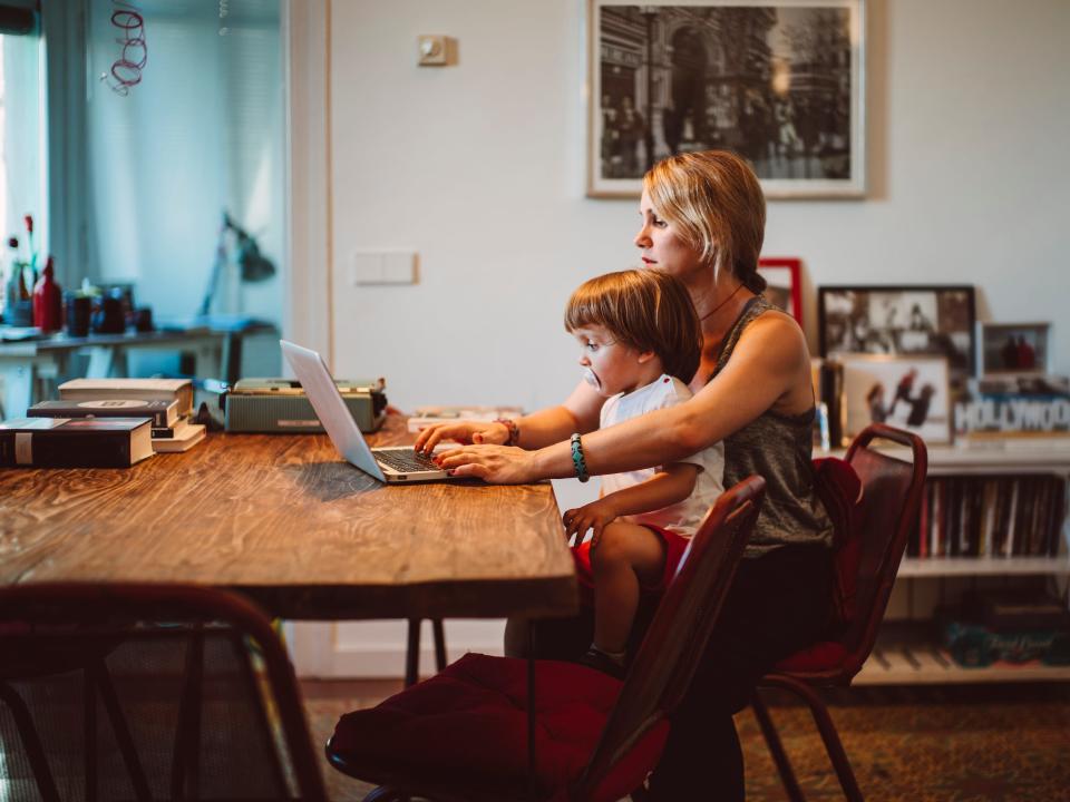 work from home with kids