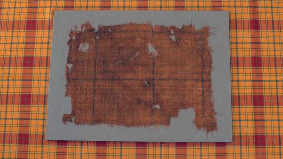 The "Glen Affric" tartan dates from 1500-1600. - Alan Richardson/House of Edgar/V&A/PA