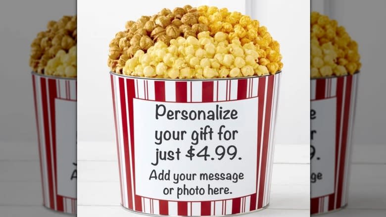 The Popcorn Factory personalized tin