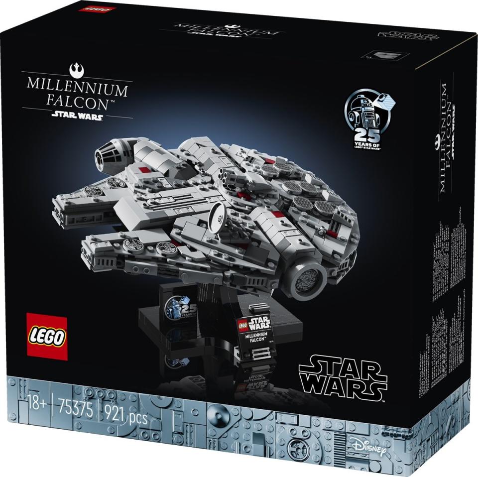 LEGO Star Wars 25th anniversary Millennium Falcon packaging