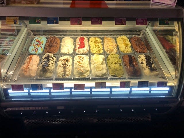 At Sideshow Gelato in Chicago, Illinois, you can find flavors like blood orange with black licorice and blue raspberry with mascarpone and gummy worms.