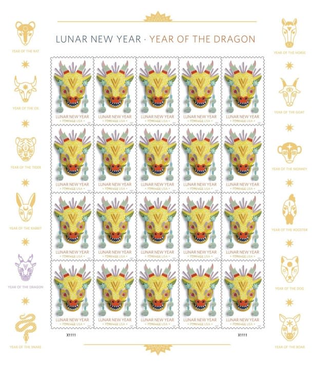 USPS celebrates Lunar New Year with ‘Year of the Dragon’ stamp