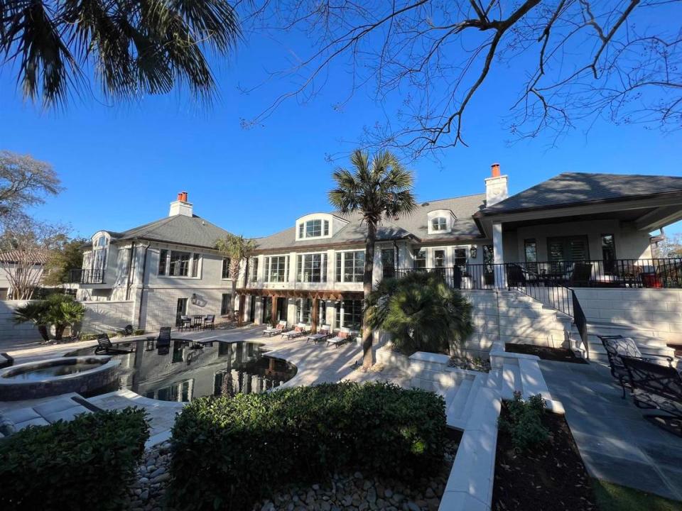 The backyard of a home for sale at 109 Wildwood Dunes Trail in Myrtle Beach, listed as the region’s most expensive at $4.7 million on June 4, 2023.